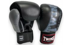 Боксерские перчатки TWINS Special BGVL3-2TA black gray 12 oz Боксерские перчатки TWINS Special BGVL3-2TA black gray 12 oz