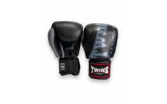 Боксерские перчатки TWINS Special BGVL3-2TA black gray 14 oz Боксерские перчатки TWINS Special BGVL3-2TA black gray 14 oz