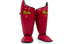 Защита голени Fairtex SP8 red L