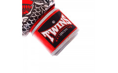 Боксерские перчатки Twins Special FBGVL3-52 Dragon red silver 12 oz