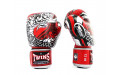 Боксерские перчатки Twins Special FBGVL3-52 Dragon red silver 12 oz