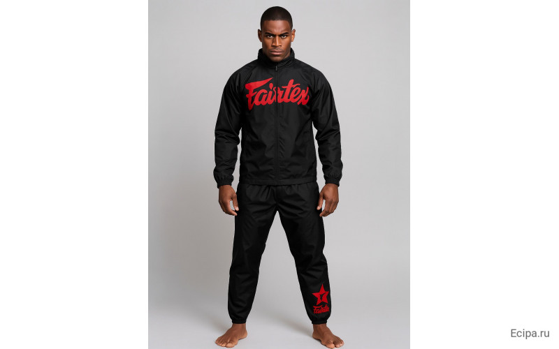 Костюм сауна Fairtex VS3 black red 2XL