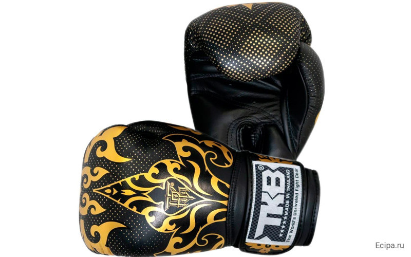 Боксерские перчатки TKB Kanok black 12 oz