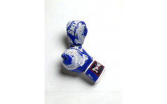 Боксерские перчатки TWINS Special FBGVL3-49 blue-white 14 oz