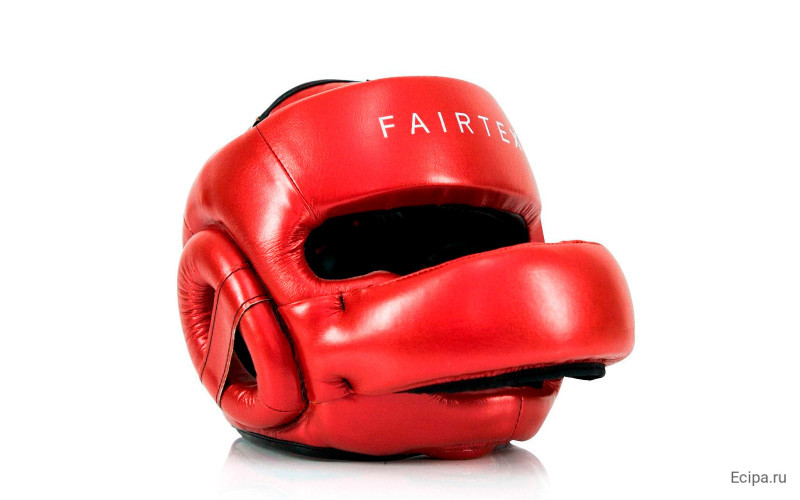 Шлем с бампером Fairtex HG17 red L