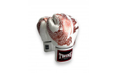 Боксерские перчатки TWINS Special FBGVL3-49 white brown 14 oz
