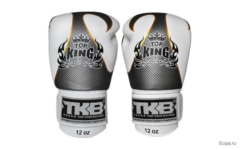 Боксерские перчатки Top King Boxing Empower White Silver 14 oz