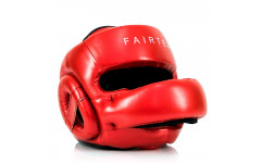 Шлем с бампером Fairtex HG17 red XL