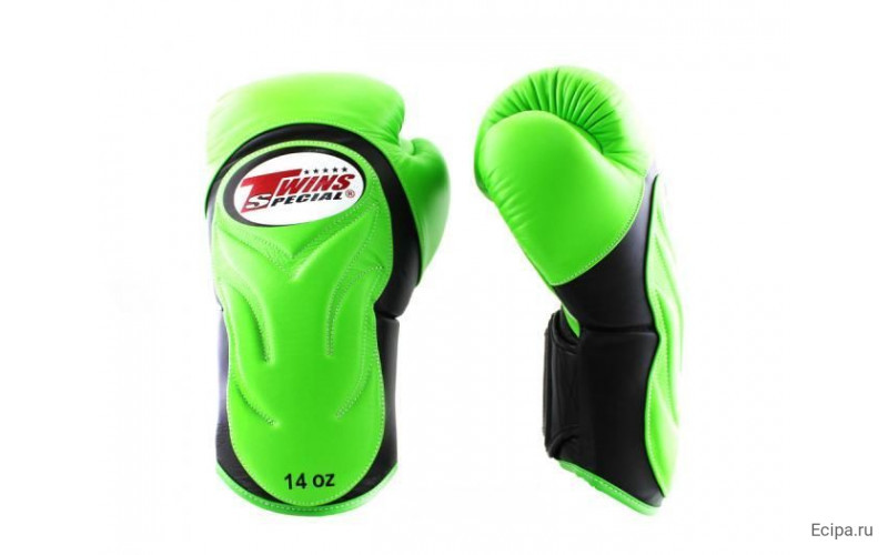 Боксерские перчатки BGVL6 black-green 10 oz