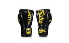Боксерские перчатки турнира Glory Fairtex BGVG1 black 14 oz Боксерские перчатки турнира Glory Fairtex BGVG1 black 14 oz