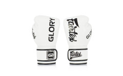 Боксерские перчатки турнира Glory Fairtex BGVG1 white 12 oz Боксерские перчатки турнира Glory Fairtex BGVG1 white 12 oz