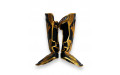 Защита голени Twins Special FSGL10-49 black gold - M