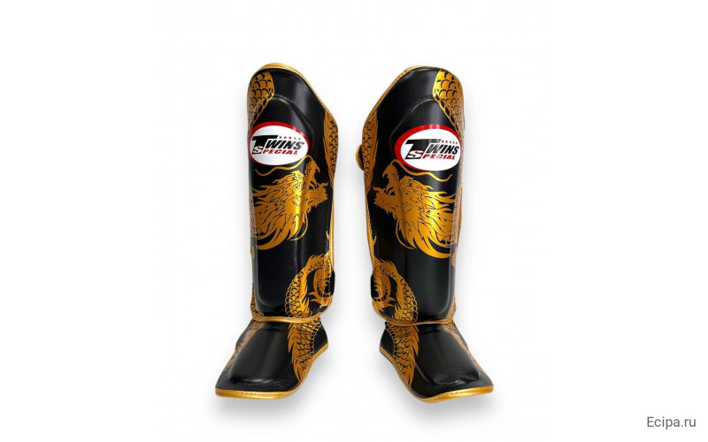 Защита голени Twins Special FSGL10-49 black gold - XL