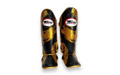 Защита голени Twins Special FSGL10-49 black gold - XL