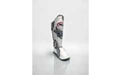 Защита голени Twins Special FSGL10-49 white black - L