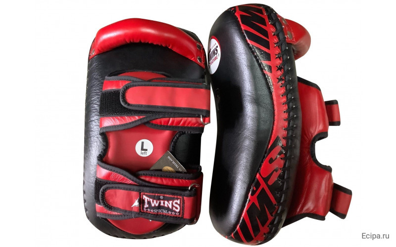 Пэды Twins Special KPL 12 черные-красные - L