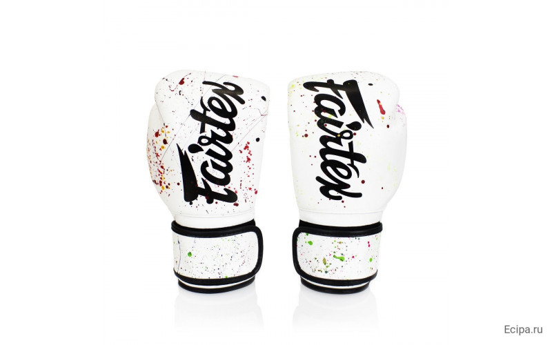 Боксерские перчатки Fairtex BGV14 painter white 10 oz