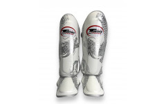 Защита голени Twins Special FSGL10-49 white silver - S