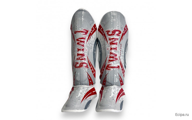 Защита голени Twins Special FSGL10-TW5 white red XL
