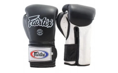 Боксерские перчатки Fairtex BGV9 black white 12 oz