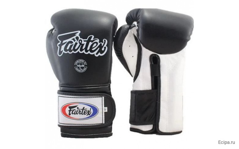 Боксерские перчатки Fairtex BGV9 black white 14 oz