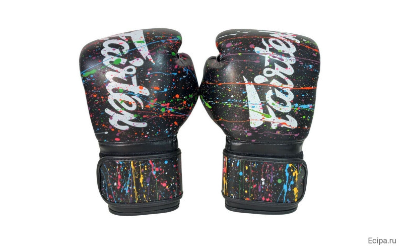 Боксерские перчатки Fairtex BGV14 Painter color black 16 oz