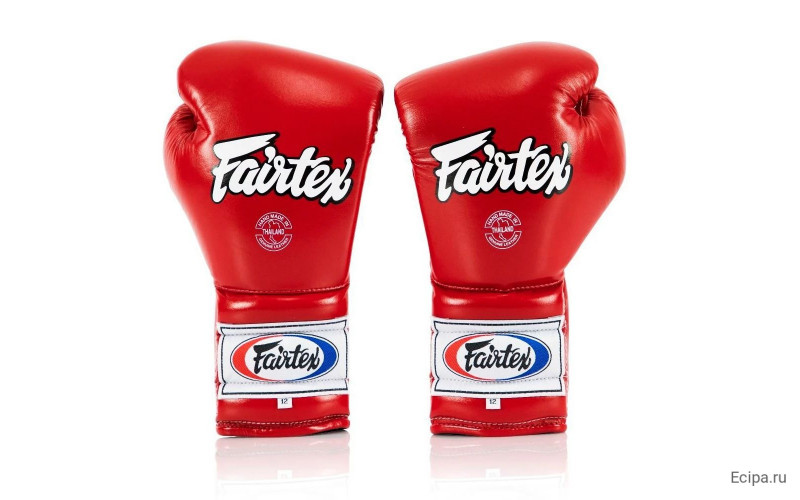 Перчатки боксерские на шнурке Fairtex BGL7 red 18 oz