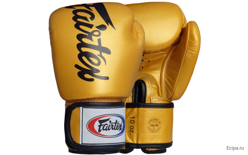 Боксерские перчатки Fairtex BGV19 gold 14 oz