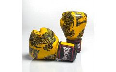 Боксерские перчатки Twins Special FBGVL3-49 yellow black 12 oz