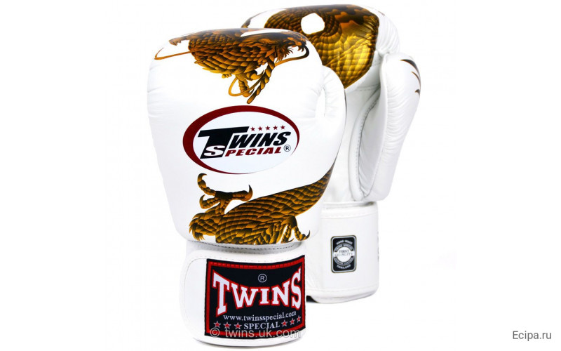 Боксерские перчатки Twins FBGVL3-23 white gold 14 oz