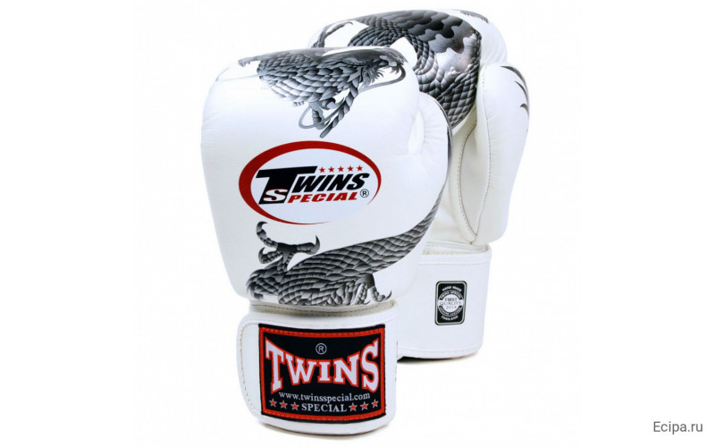 Боксерские перчатки Twins FBGVL3-23 white silver 12 oz