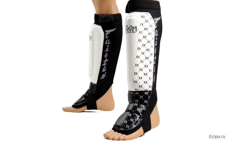 Защита голени Fairtex SP6 white M
