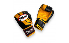 Боксерские перчатки Twins FBGVL3-43 yellow black 10 oz
