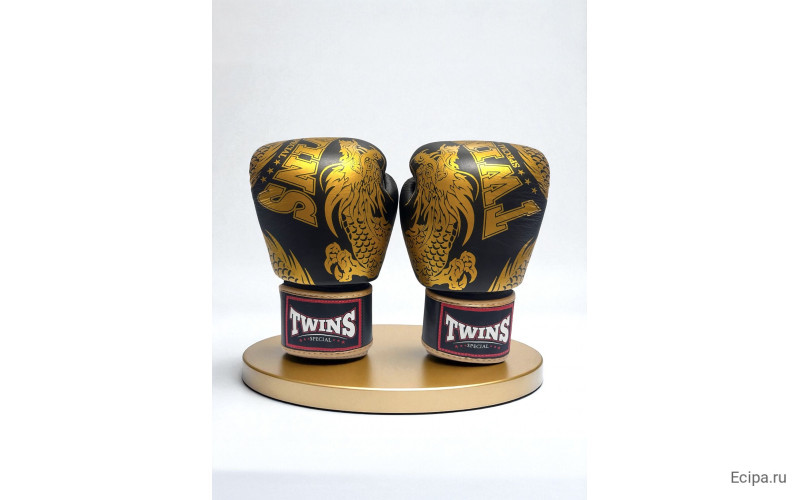 Боксерские перчатки TWINS FBGVL3-49 black gold 10 oz