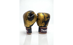 Боксерские перчатки TWINS FBGVL3-49 black gold 10 oz