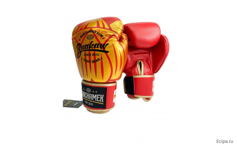 Премиальные боксерские перчатки Banchamek Gym BGL-GL3 red 16 oz