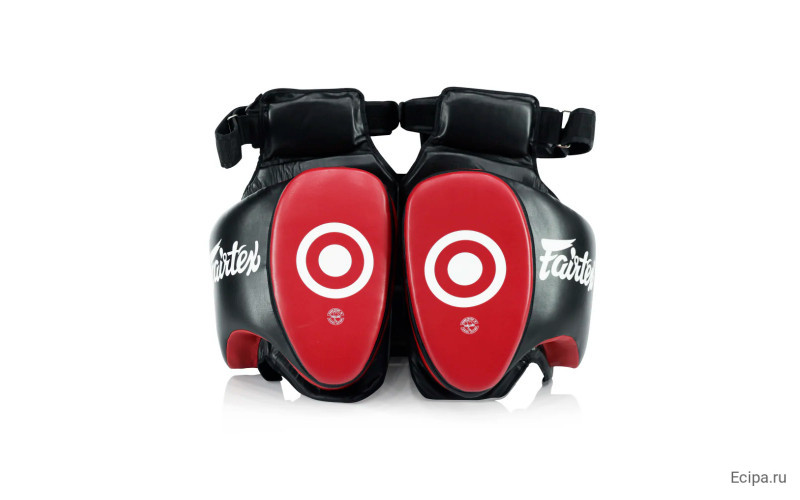 Тренерские накладки для Лоу Кика Fairtex TP5 black red