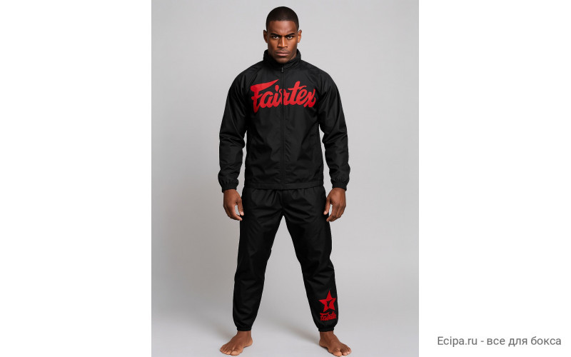 Костюм сауна Fairtex VS3 black red S